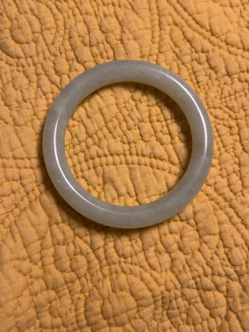 Classic Smooth Jade Bangle - Pale Green